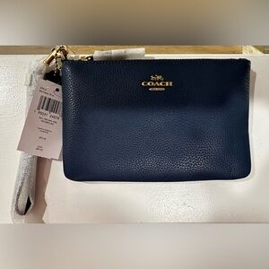 Blue Coach Wristlet